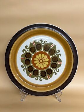 Vintage Electra "Echo" Casual Ceramic Stoneware 12in serving plate Dish